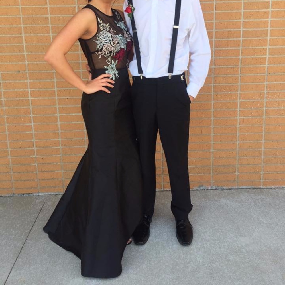 Black Sheer Prom Dress